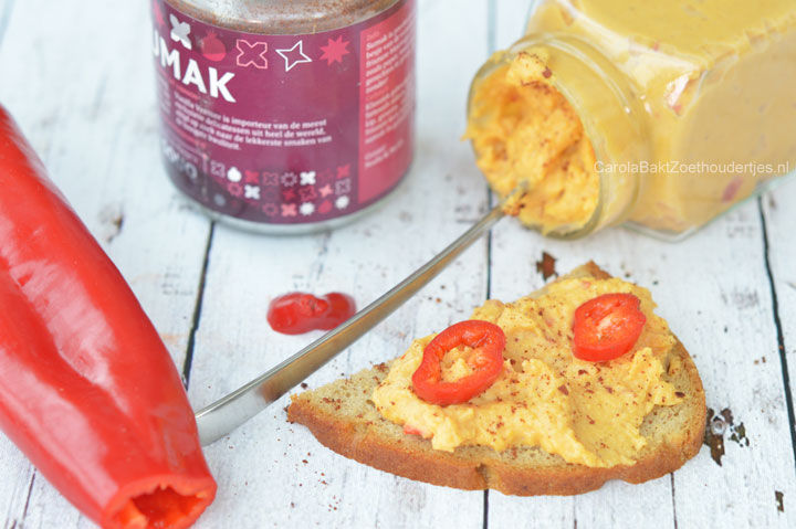 Zoete aardappel hummus