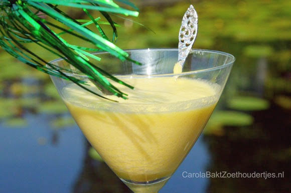 Ananas mousse en ananas ijs van puur fruit