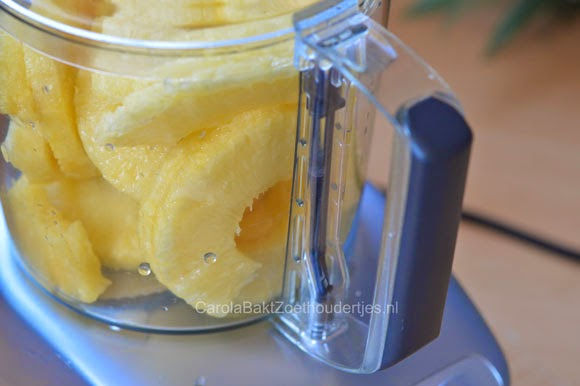 Ananas mousse en ananas ijs van puur fruit