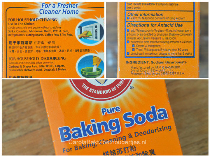 Alles over baking soda of baksoda