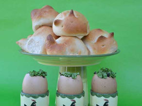 Zachte konijn Paasbroodjes