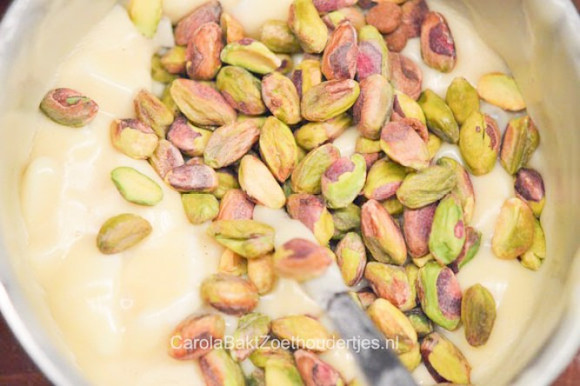 fudge met pistachenootjes
