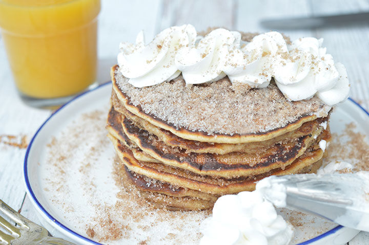 Churros pancakes