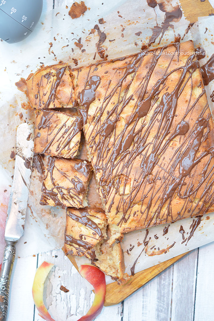 Appel plaatkoek met appeltaartmix