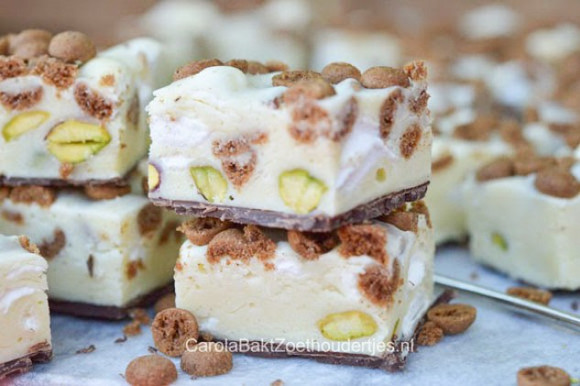 Fudge met kruidnootjes van Sinterklaas