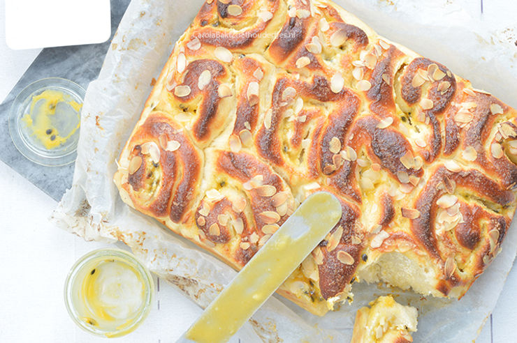 Cheesecake passievrucht rolls