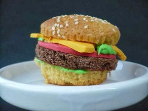 Cupcake hamburger