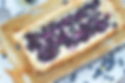 Supersnelle blauwe bessen cheesecake