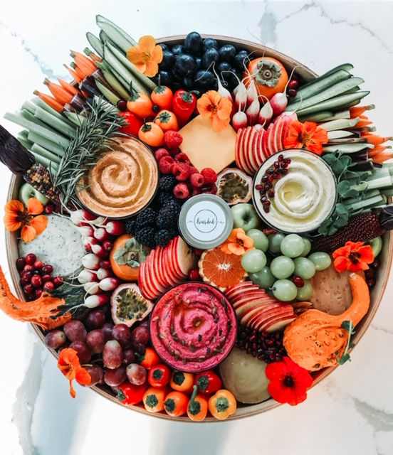 organic "charcuterie" boards