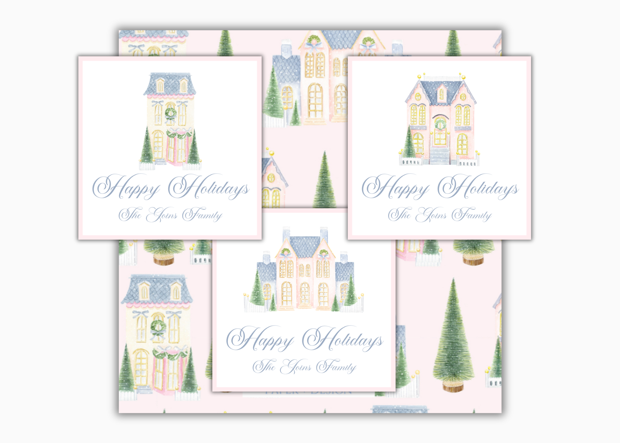 Christmas Village Tags