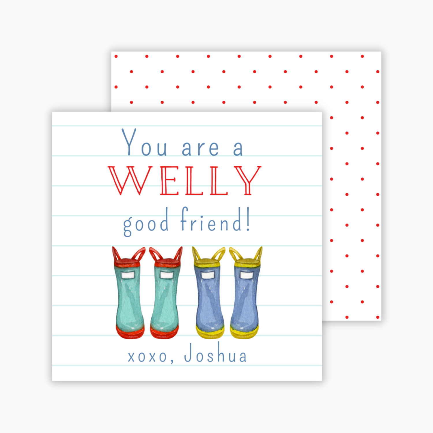 Welly Good Friend - Blue