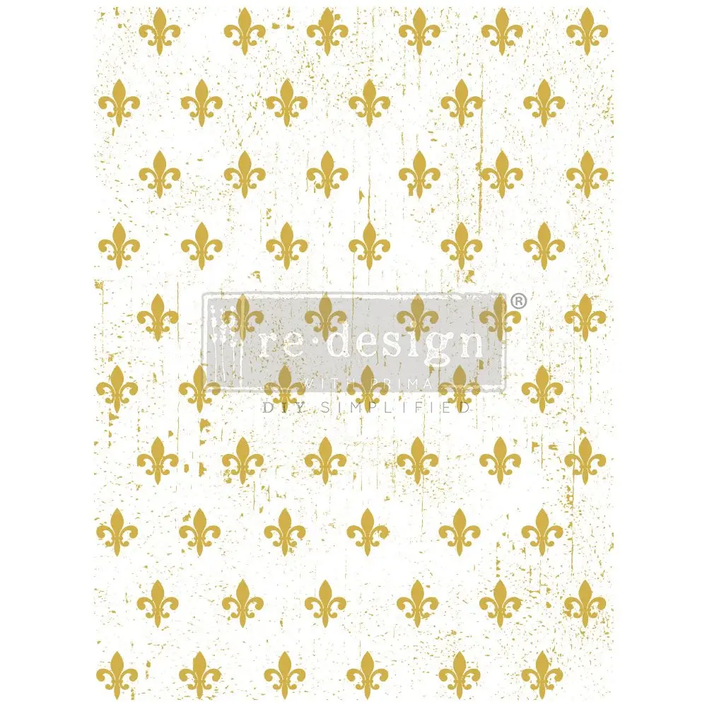Fleur De Lis - Gold Transfer