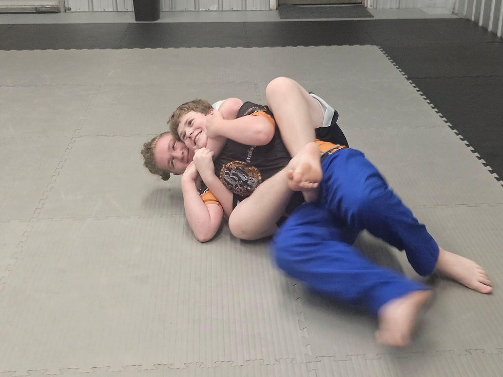 All smiles while training!