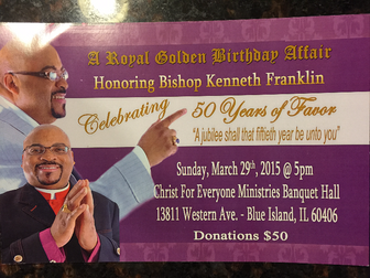 Bishop Kenneth Franklin Birthday Affair