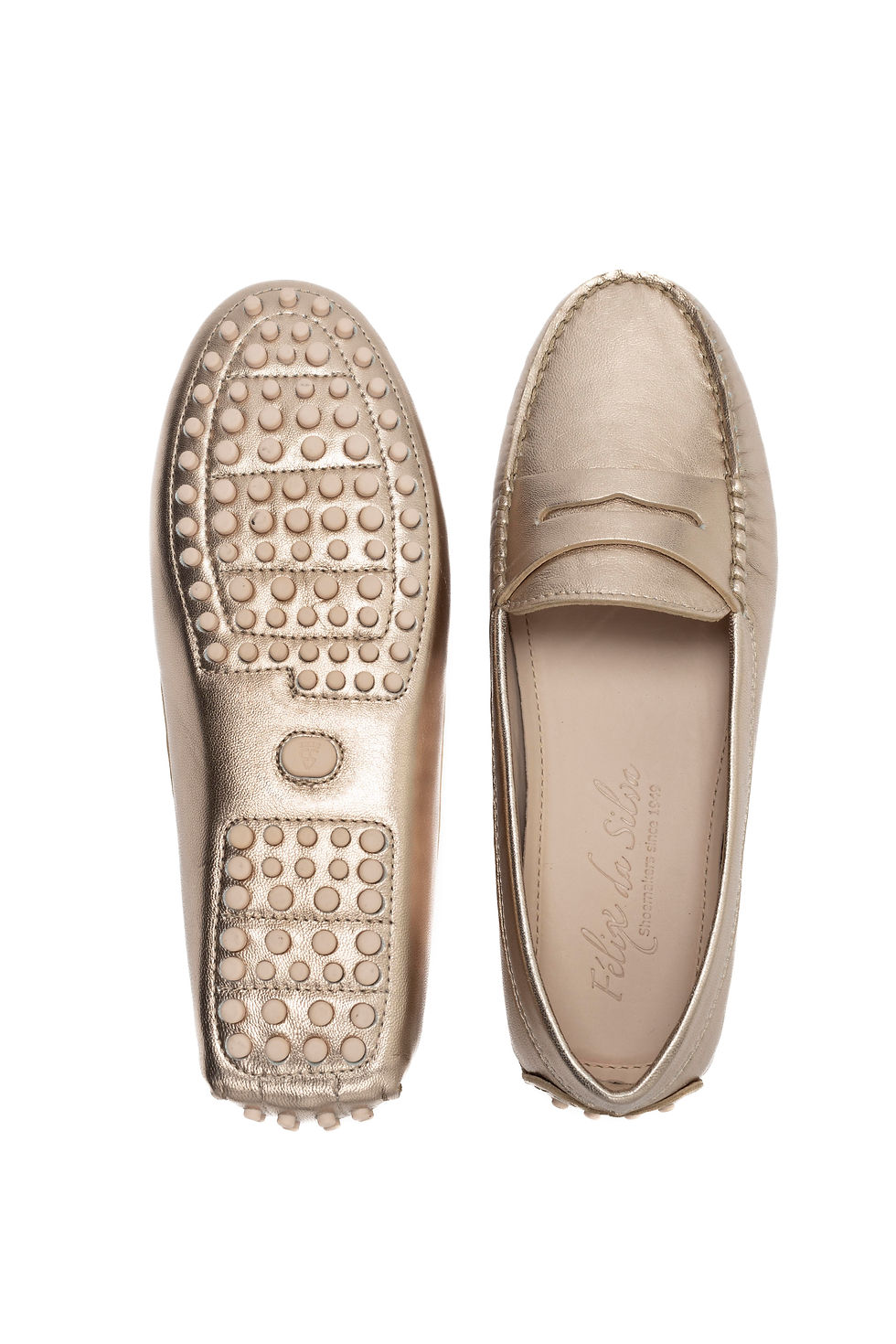 Thumbnail: FS0 300 ML ROSE GOLD LEATHER LADIES MOCCASIN