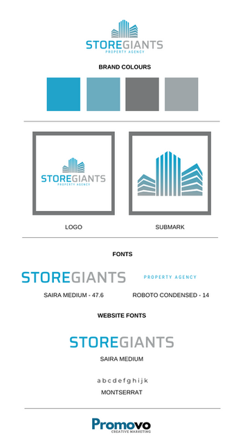 Brand identity and logo for commercial and residential property agency