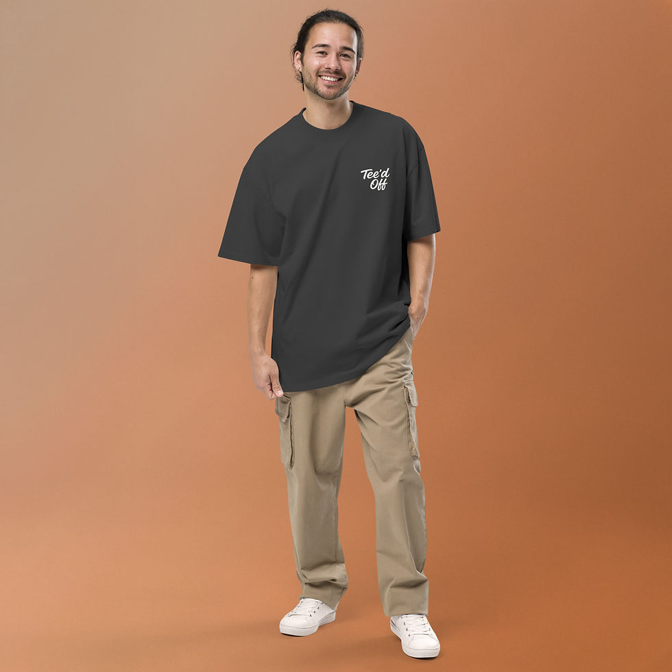 Thumbnail: "Just Golf" Oversized faded t-shirt