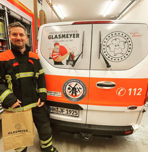 Freiwillige Feuerwehr Groß Flottbek Engagement Glasmeyers REWE 