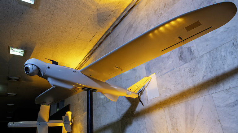 FILE PHOTO. Ukrainian drones on display in Kiev. ©Getty Images / NurPhoto / Maxym Marusenko