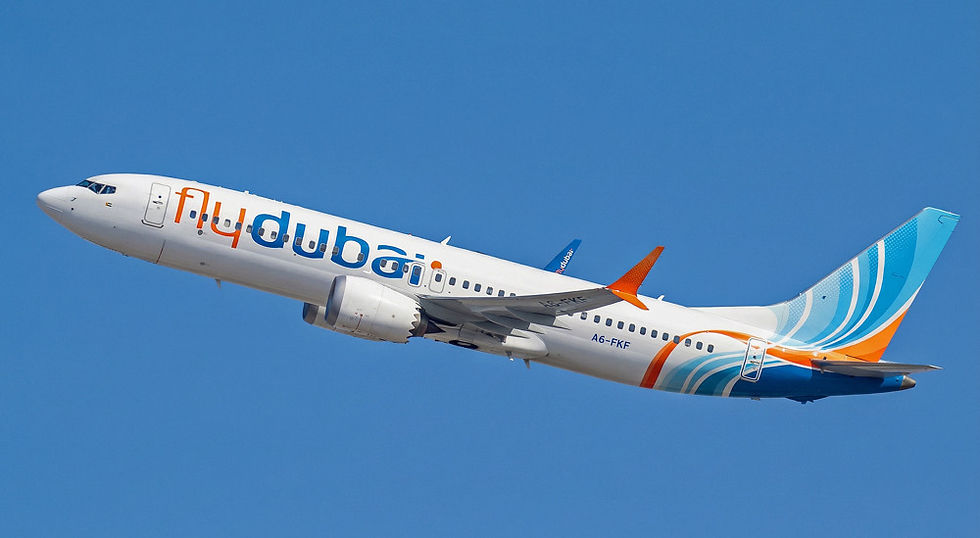 Involved Boeing 737-8 MAX (A6-FKF)