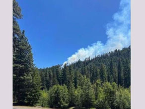 US warplane crashes near lake southeast of Mount Rainier, sparking wildfire