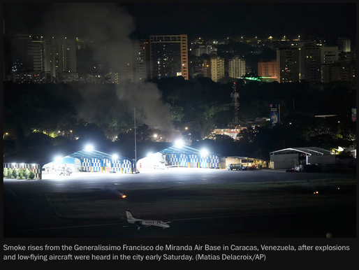Aircraft, explosions shake Venezuelan capital! 