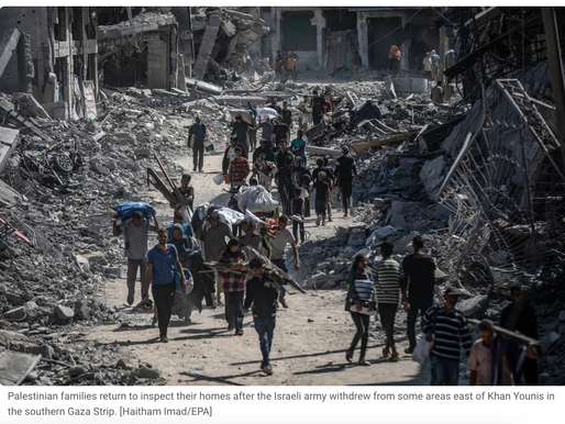 Tens of thousands return to shattered Gaza homes after ceasefire