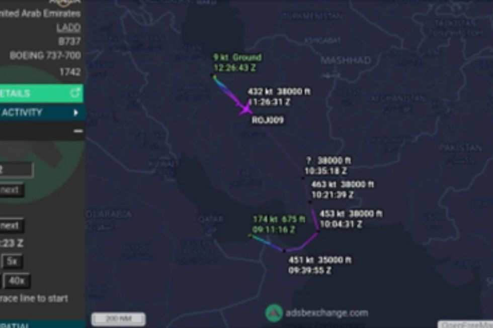UPDATED 10:30 AM EDT -- UAE Gov't Jets Carrying CASH and GOLD into Iran!