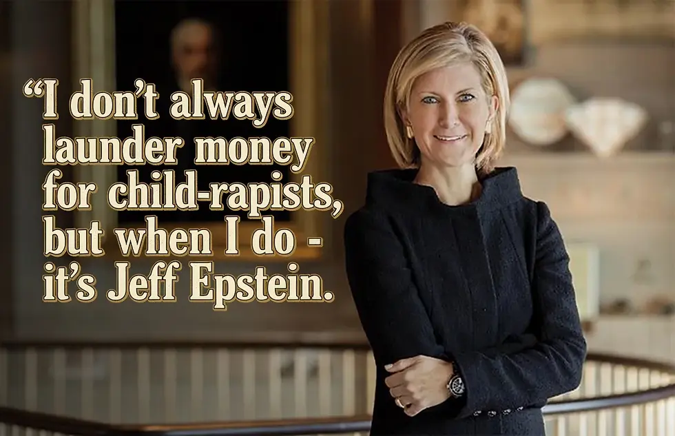 In the movie, Tony Montana’s banker would have gone to prison. In real life, she’s in line for a promotion. Her name is Mary Erdoes. She runs JPMorgan’s Asset & Wealth Management division.