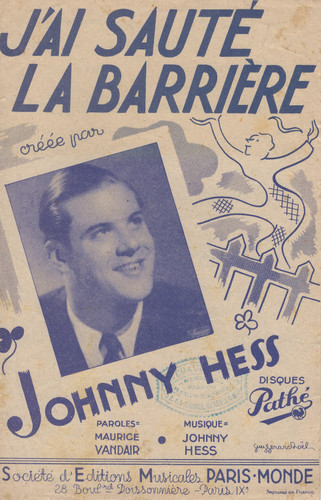 Johnny Hess Maurice Vandair J Ai Saute La Barriere Chanson Vintage Music Shop Previews of my illustrations for the jojolion fruit parlor zine! vintage music shop