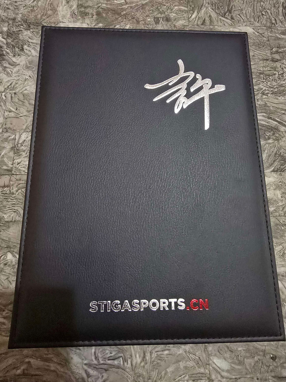 Thumbnail: Ultra rare xu xin blue logo stiga dynasty carbon pen hold blade