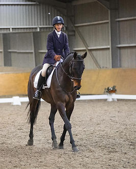 Amanda Holmes and Getaway Cory in the winning team for Area 12 Winter Dressage.jpg