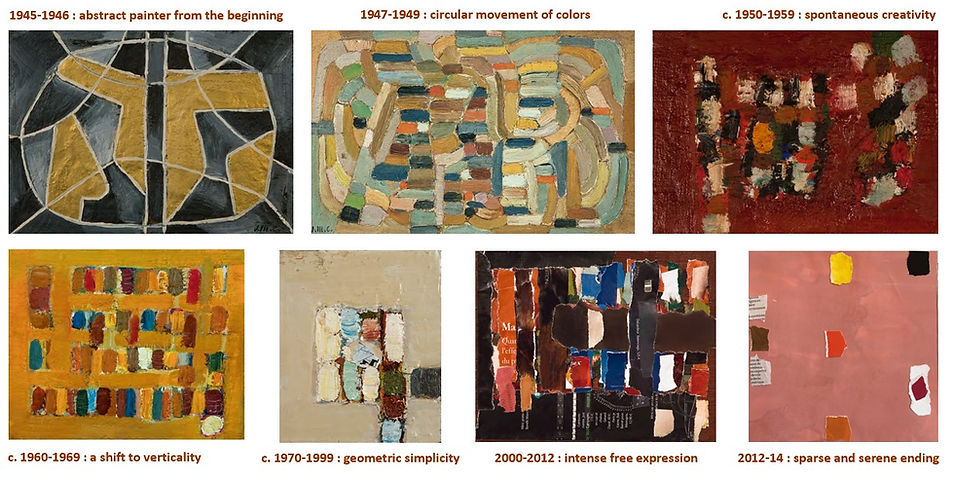 evolution of jean michel Coulon's work french abstract painter 1920 2014