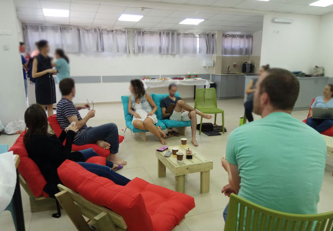 פעילות קבוצתית עם בני נוער בפנימיית שדה יצחק