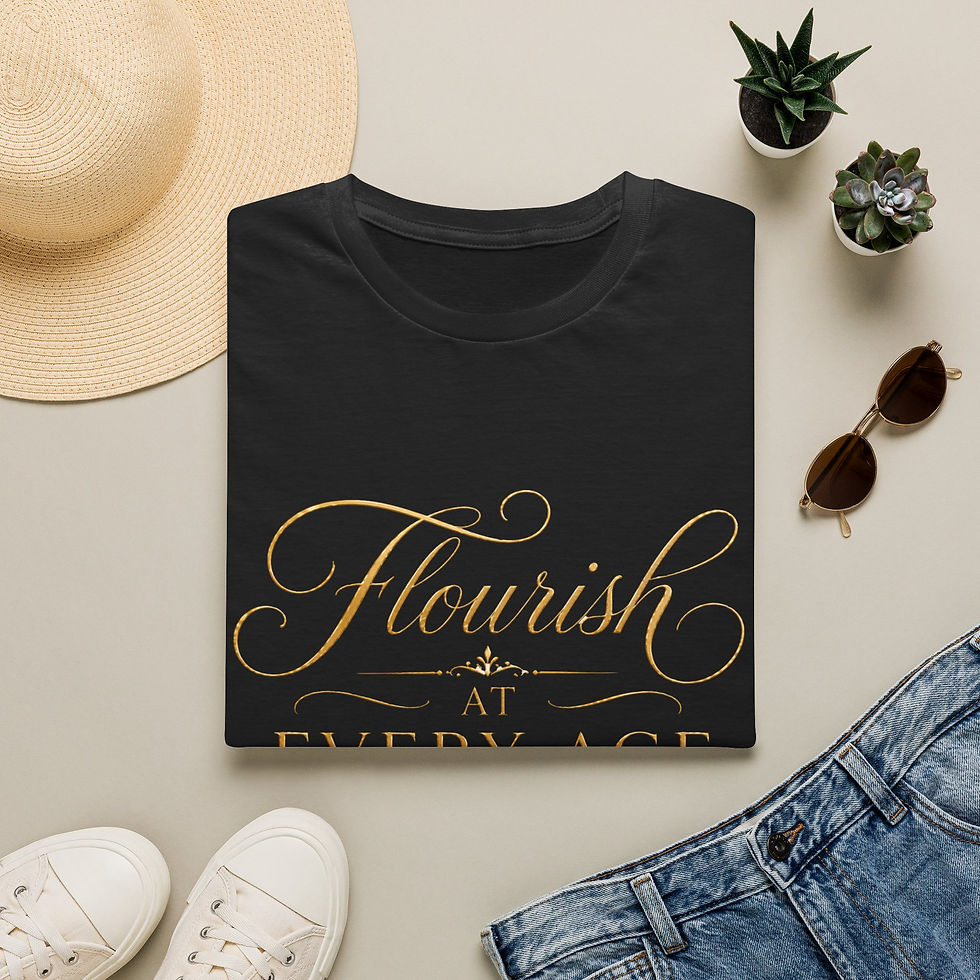Thumbnail: Flourish at Every Age | Inspirational Women's T-Shirt
