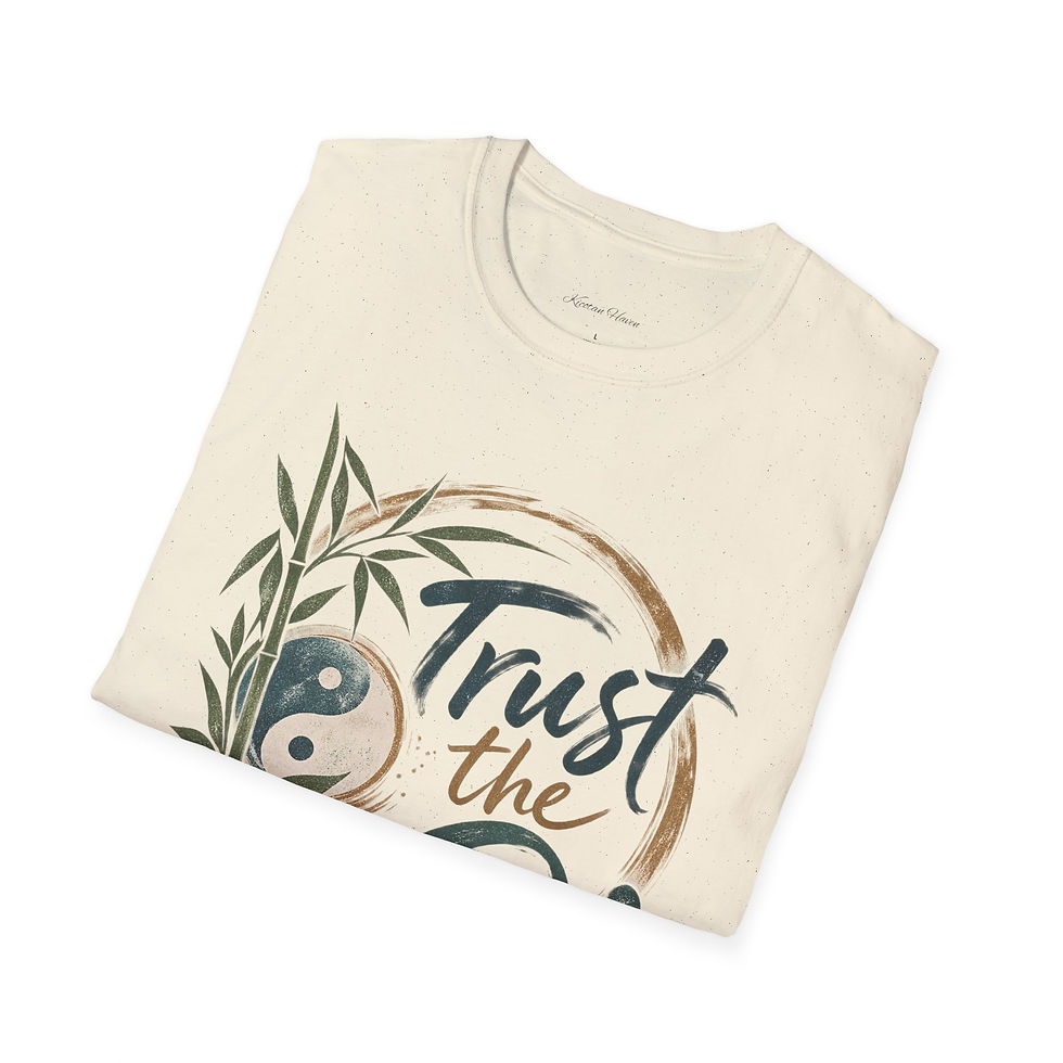 Thumbnail: Trust the Qi T-Shirt — Yin Yang Lotus Wellness Tee