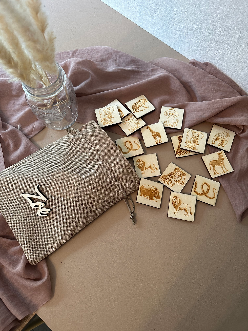 Jeux de mémoire animaux