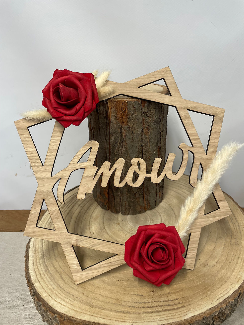 Couronne carrée Amour personnalisée