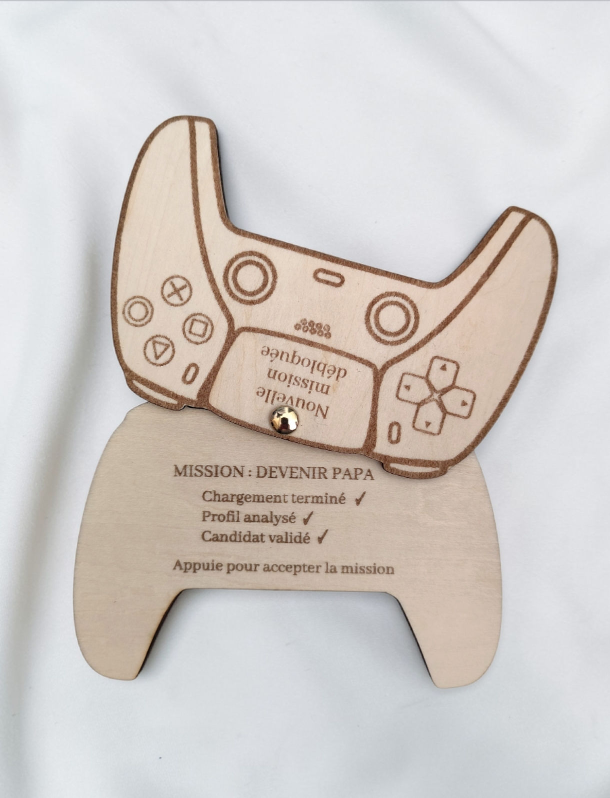 Annonce grossesse papa Gamer – Manette futur papa 