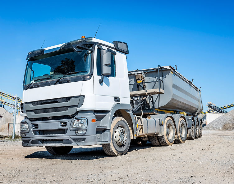 Large dump truck