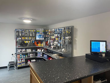 A small hardware store interior