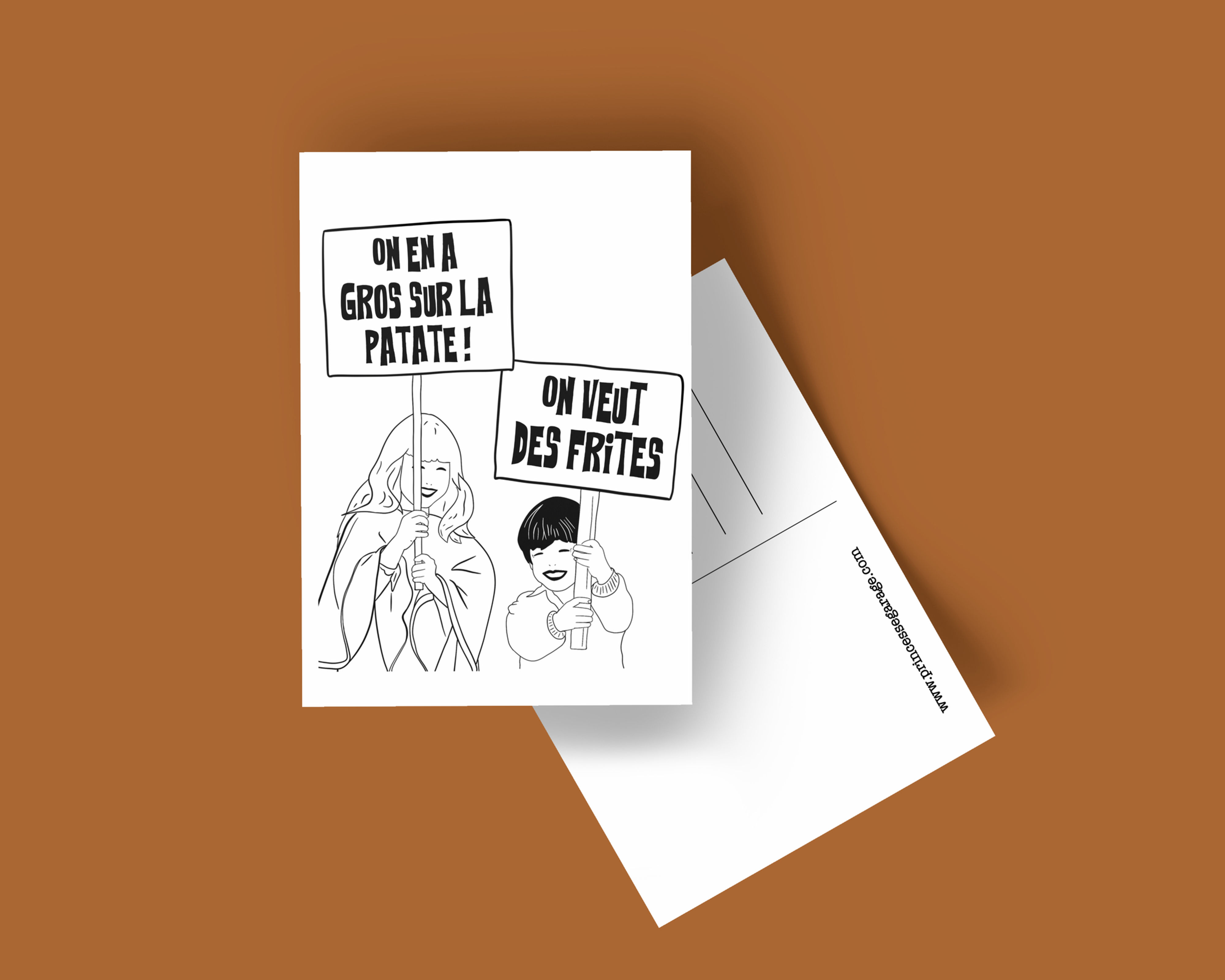 Carte Postale Les Frites