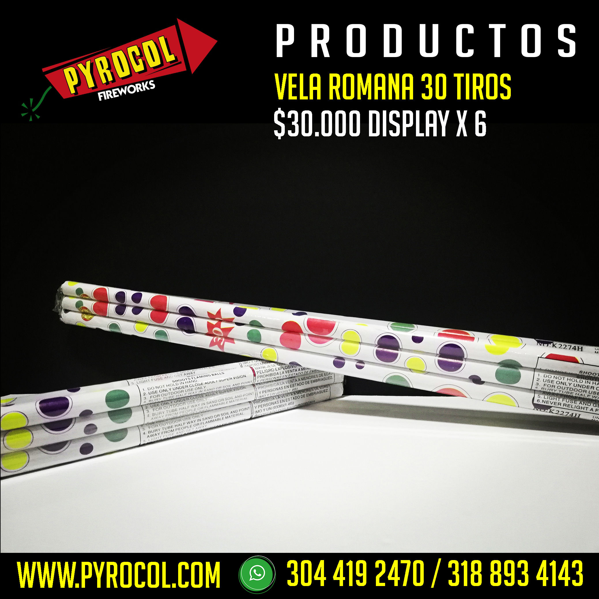 VELA ROMANA 30 TIROS