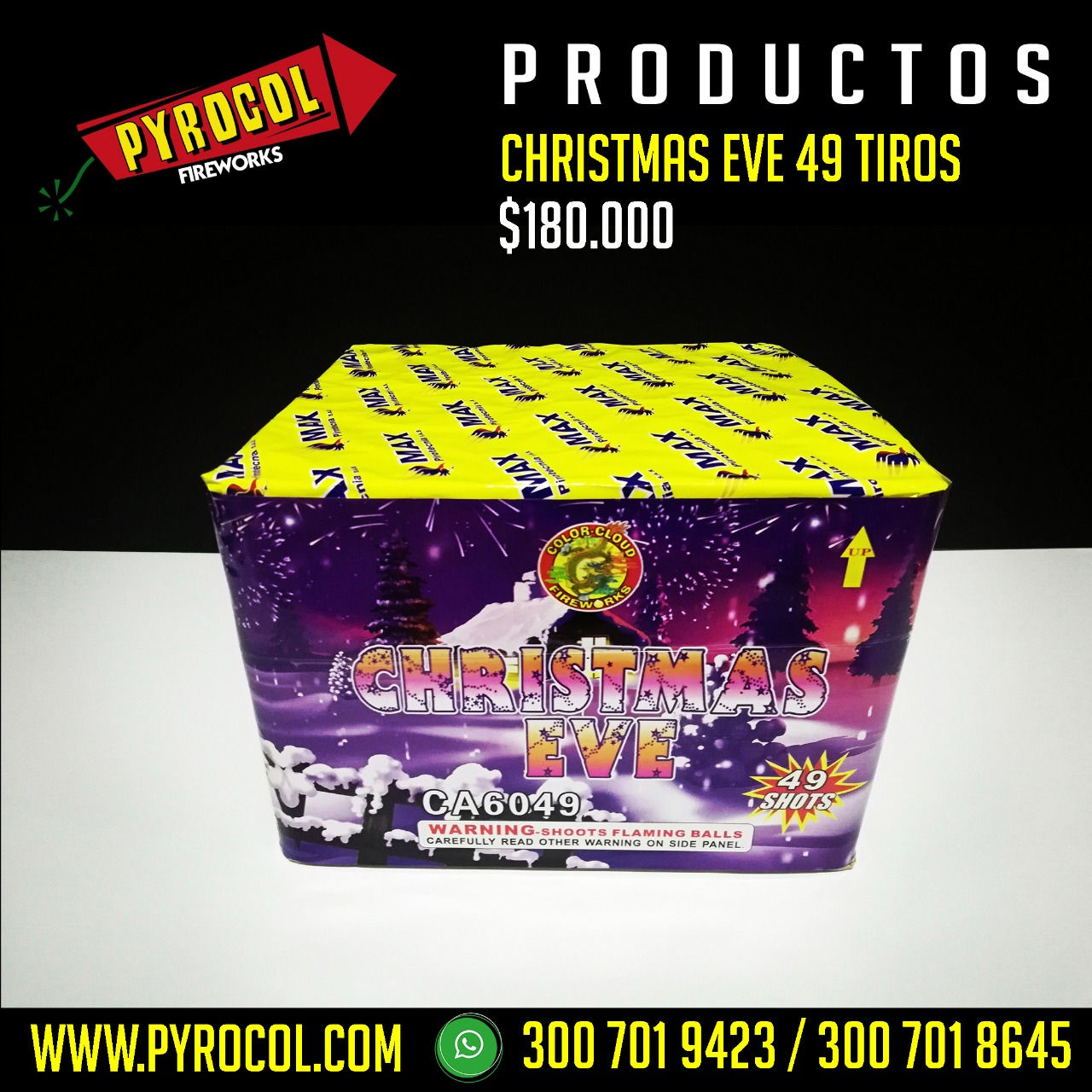 TORTA CHRISTMAS EVE 49 TIROS