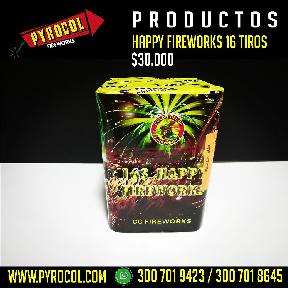 TORTA HAPPY FIREWORKS 16 TIROS