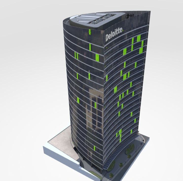 BFM 3D building model of Deloitte building in Sydney.