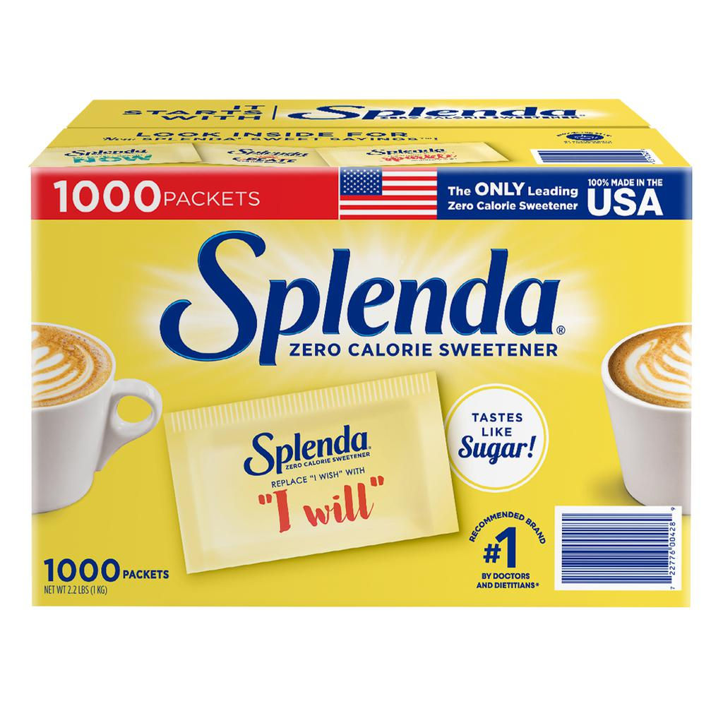 Splenda Endulzante de Sucralosa Cero Calorías 1 000 Unidades