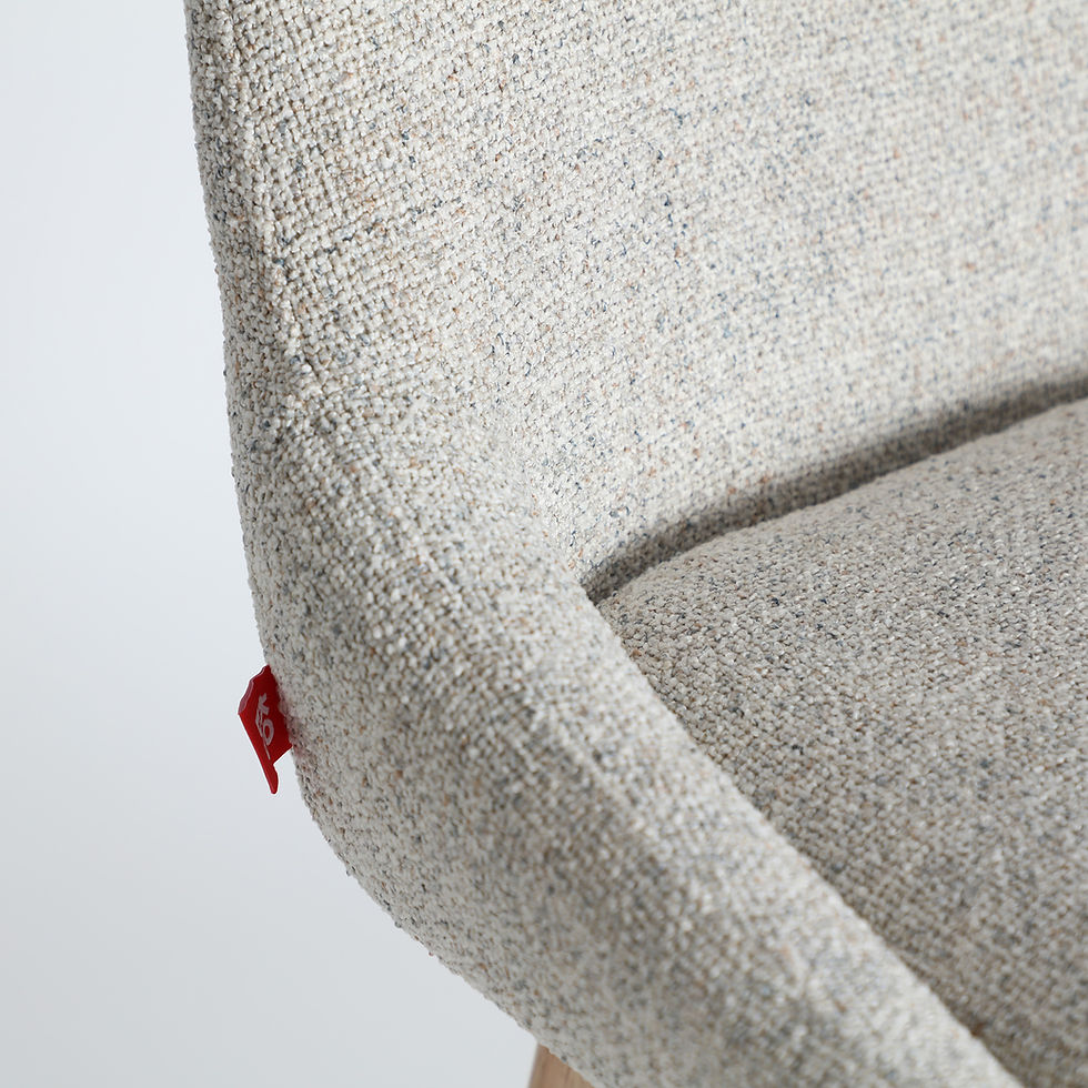 Miniature : Dossier ergonomique en tissu de la chaise de bar Arvieu de Kodu