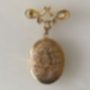 Vintage Brooch with Perfume Compact