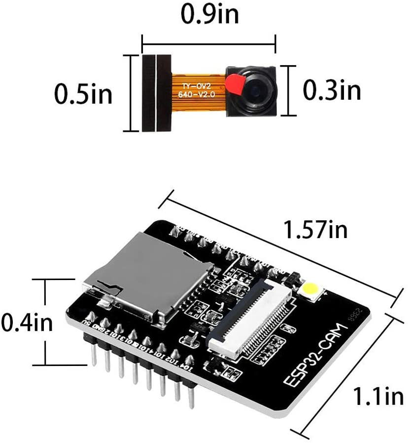 Miniatura: ESP32-CAM CON CÁMARA OV2640 - ESP32 WIFI